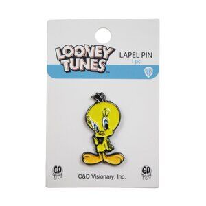 Looney Tunes Enamel Pin - Tweety Bird - Funny Classic Cartoon Apparel Gift NWT